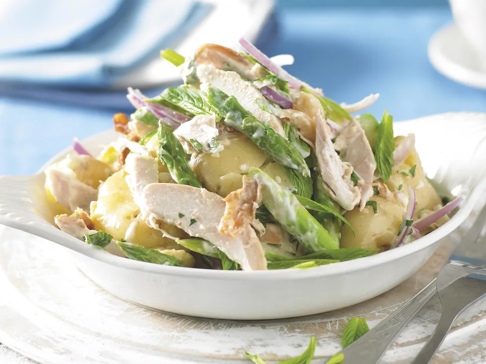 Warm Potato and Chicken Salad