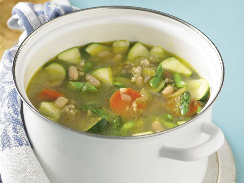 Barley and White Bean Vegie Soup