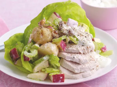 Poached Chicken Waldorf