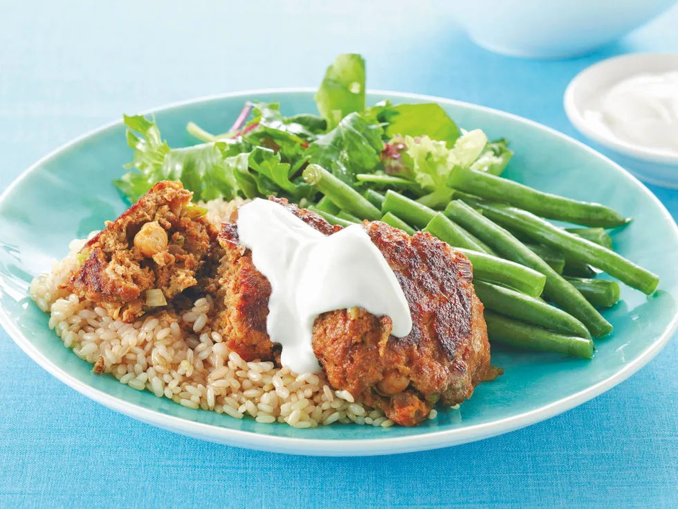 Curried Beef and Chickpea Rissoles