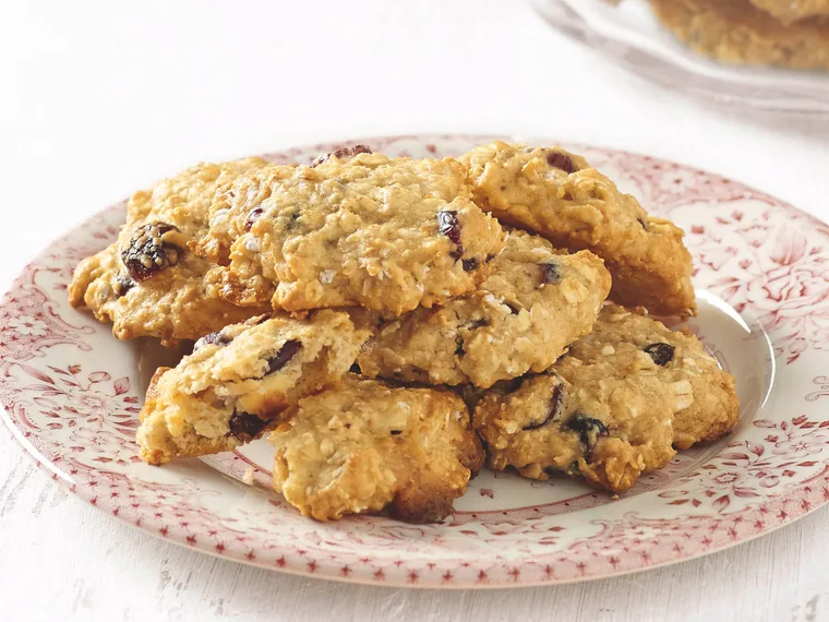 Oat, Cranberry and White Choc Chip Cookies