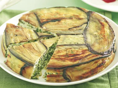 Eggplant, Ricotta and Spinach Pie