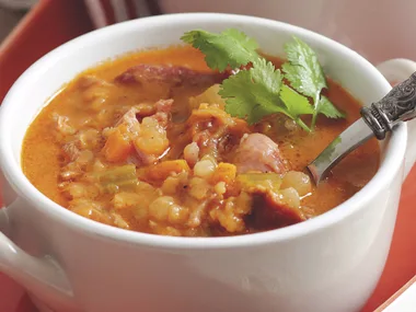Curried Ham and Lentil Soup