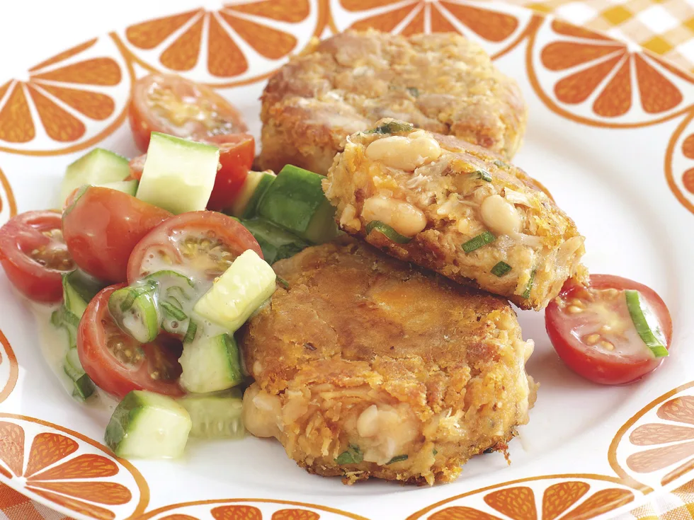 Baked Bean and Tuna Patties