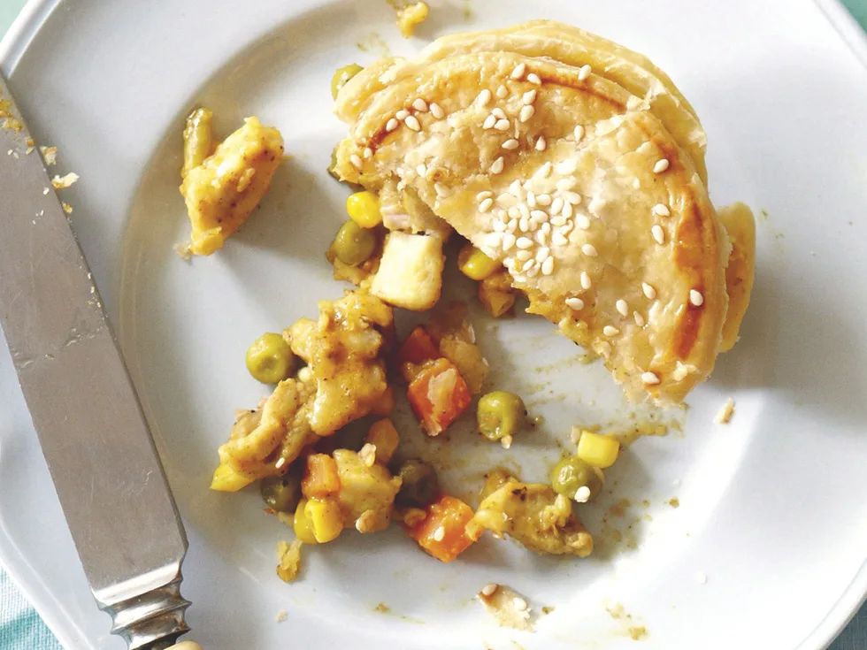 Take a Muffin Tray - Curried Chicken and Vegie Pies