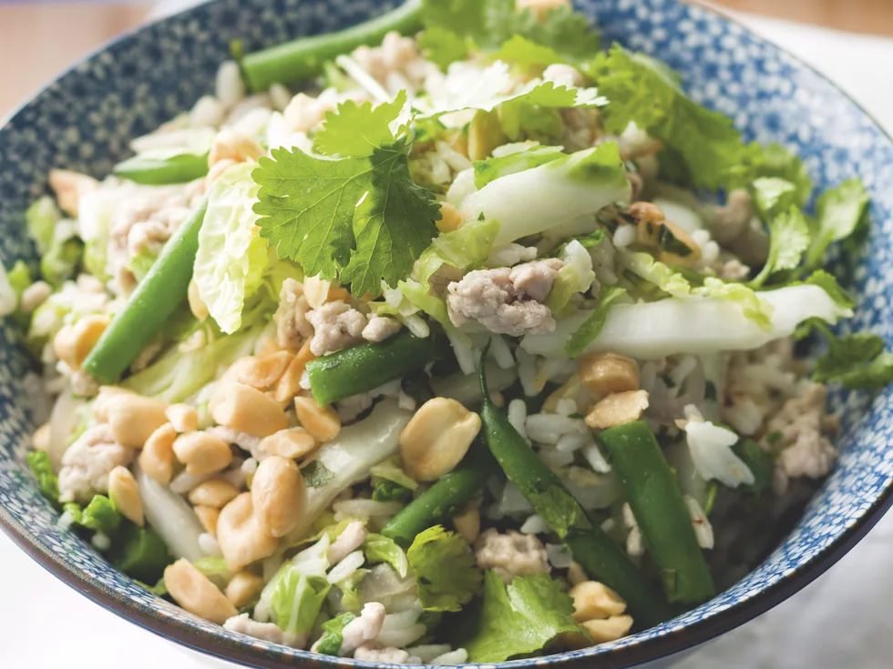 Peanut Pork and Green Bean Rice