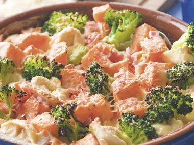 Tortellini and Bacon Bake