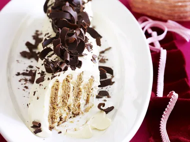 Sweet old-fashioned marsala log