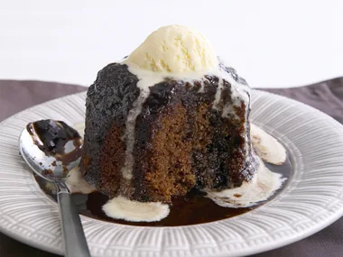 Chocolate self -saucing pudding 2