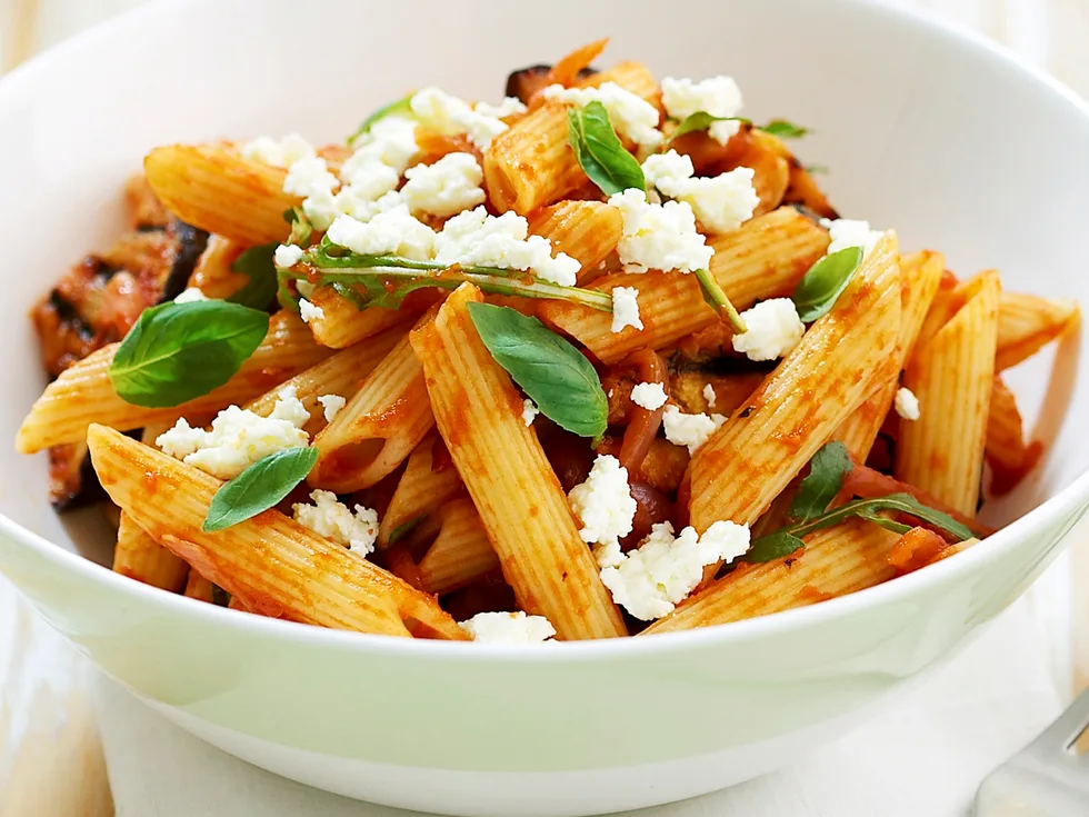 eggplant and ricotta pasta