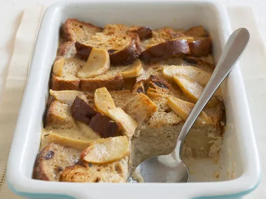 Fruit Bread and Apple Pudding