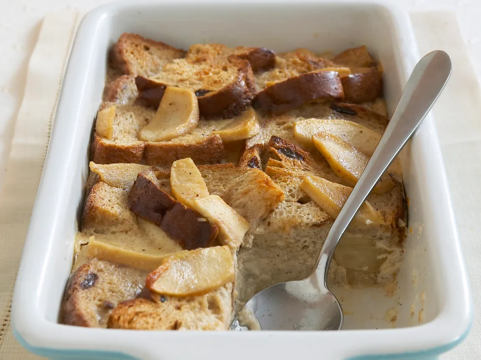 Fruit Bread and Apple Pudding