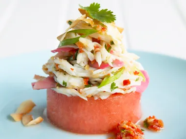 Ginger Crab and Watermelon Salad