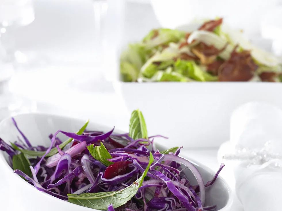 iceberg salad with parmesan and crispy prosciutto