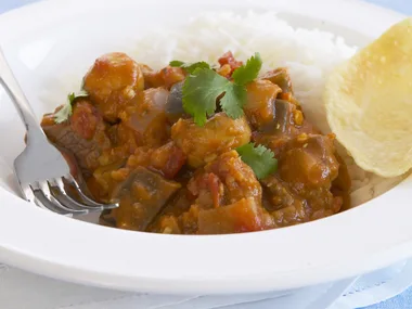 lamb, eggplant and lentil rogan josh