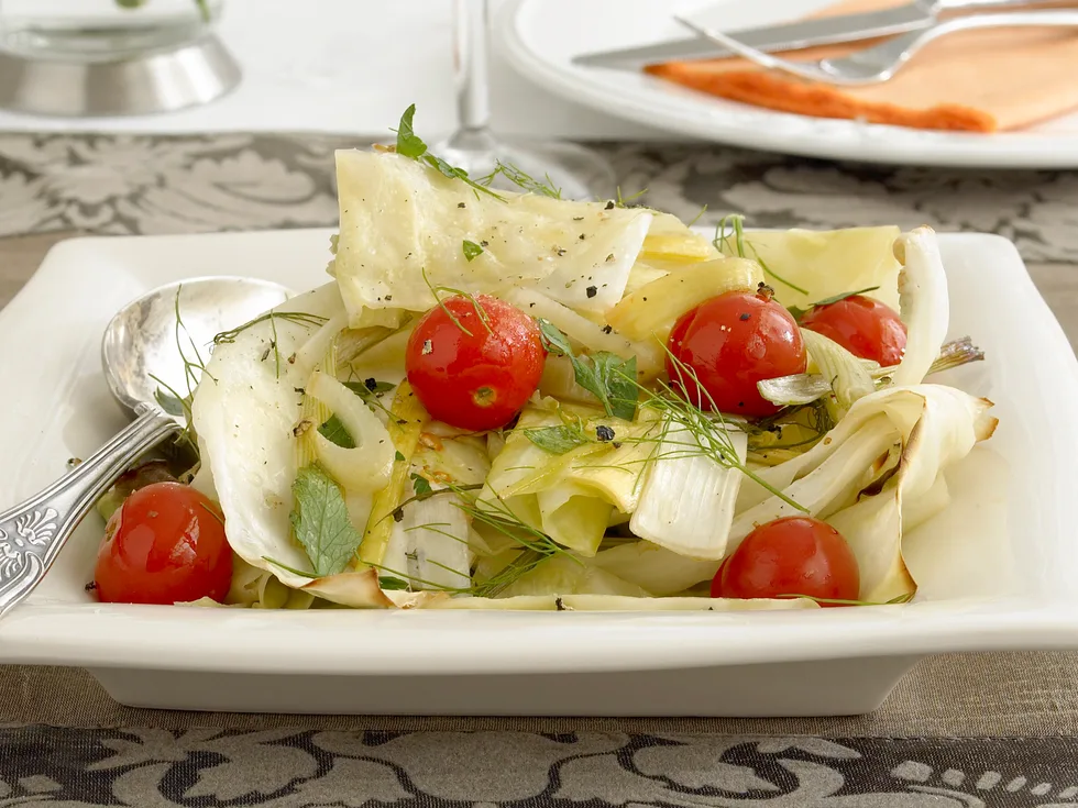 leek and fennel bake