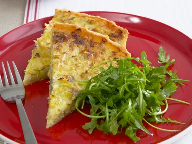 leek and blue cheese quiche