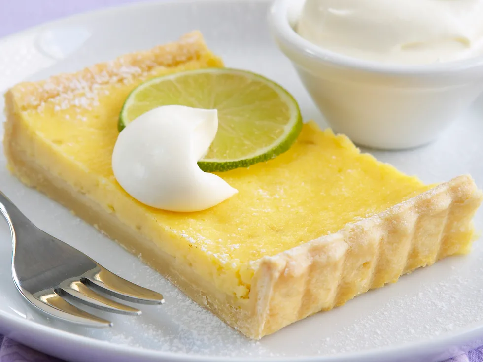lemon and lime tart