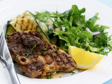 Lemon and thyme lamb chops