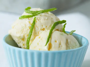 lime and coconut ice-cream