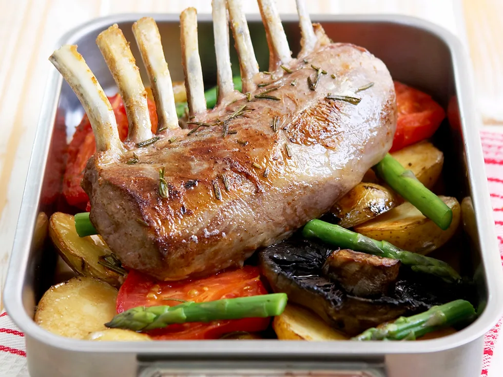 Maple rosemary rack of lamb