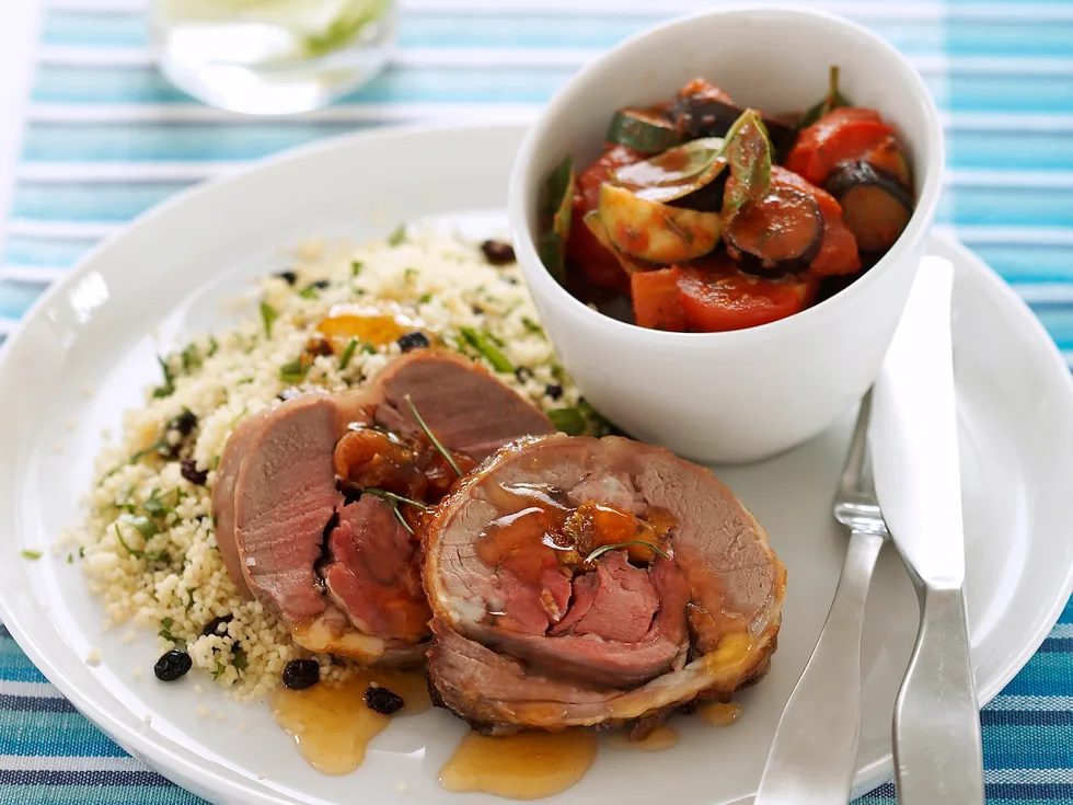 Mediterranean mini lamb roast