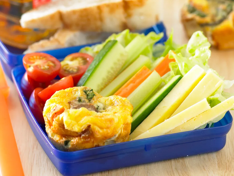 mini vegetable frittatas