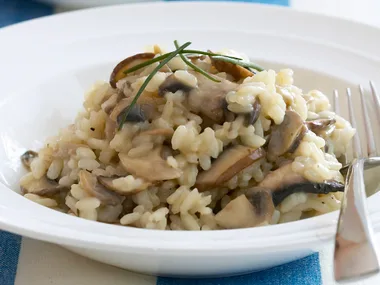 mixed mushroom risotto