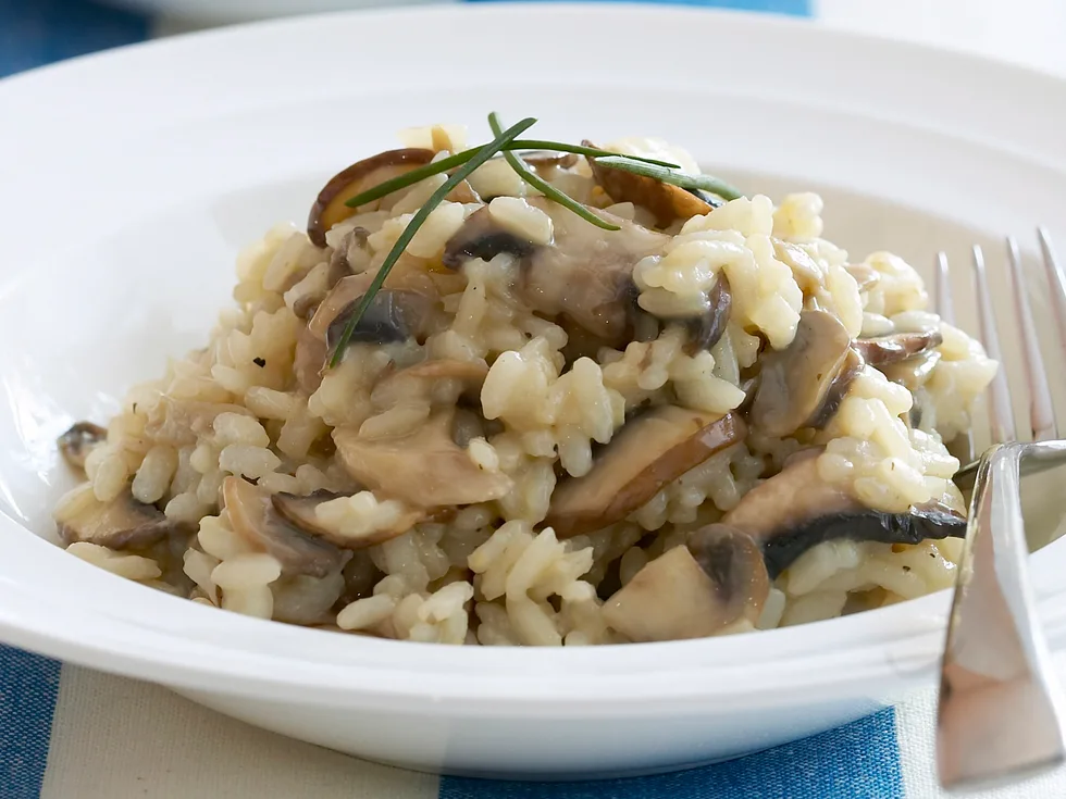 mixed mushroom risotto