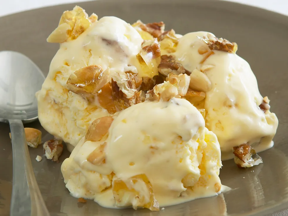 mixed-nut praline semifreddo