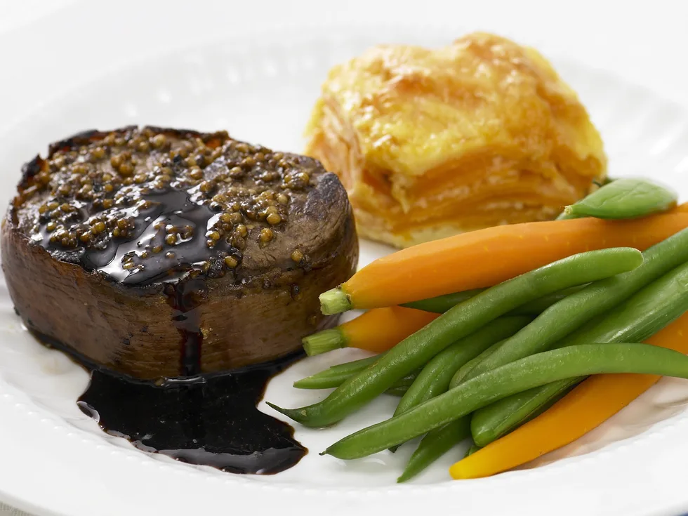mustard streak with kumara bake