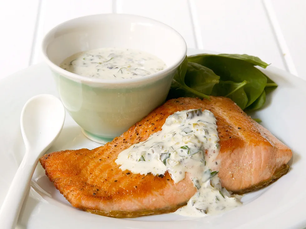 ocean trout with remoulade