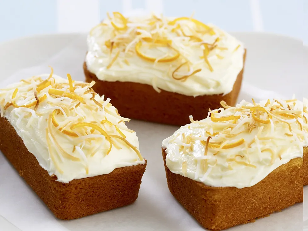 orange and coconut cakes