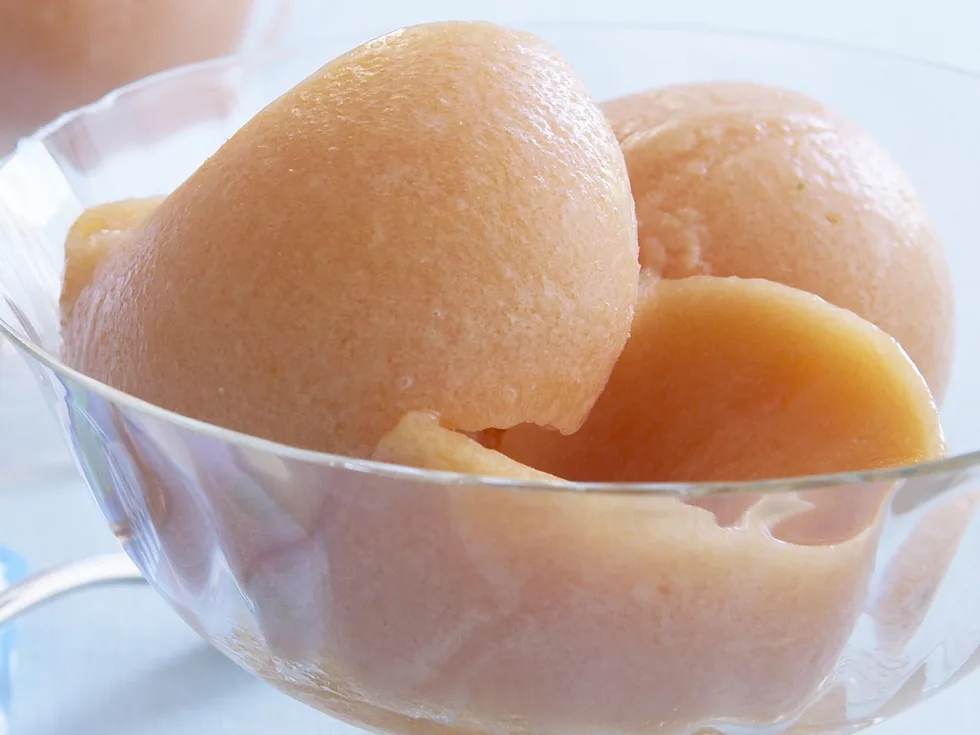 pawpaw, ginger and lime sorbet