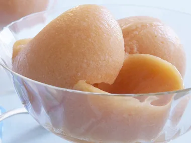 pawpaw, ginger and lime sorbet