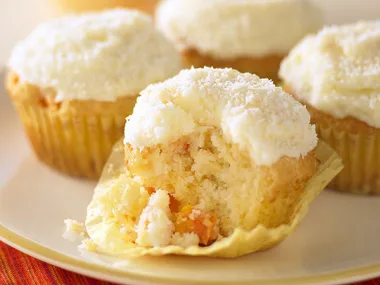 papaya and coconut cupcakes
