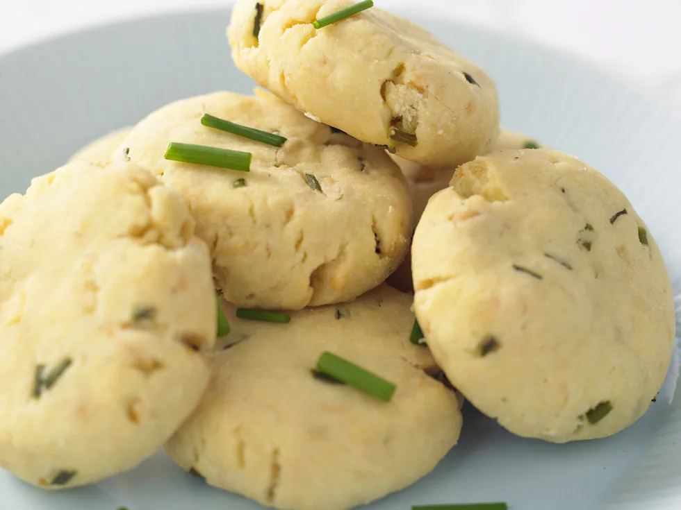 parmesan and chive shortbread
