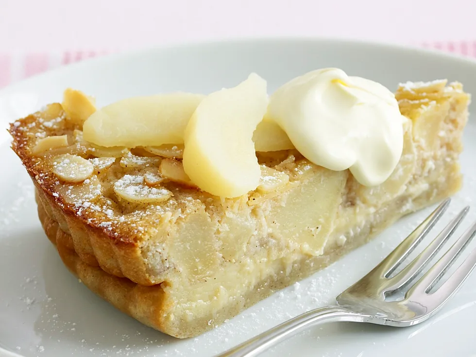 pear and almond impossible pie