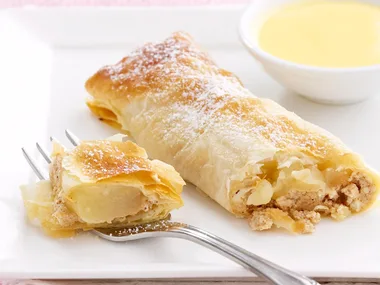 pear and ricotta strudels