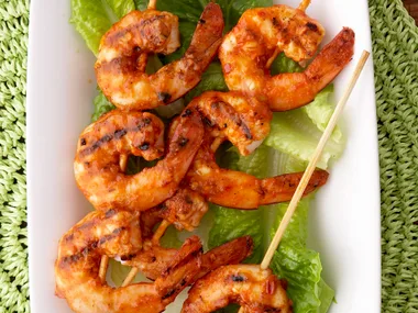 peri peri prawn skewers