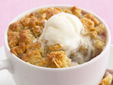 plum and apple anzac crumble