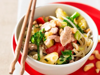 Pork and noodle sweet and sour