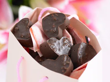praline heart chocolates