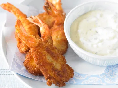 prawn cutlets with tartare sauce