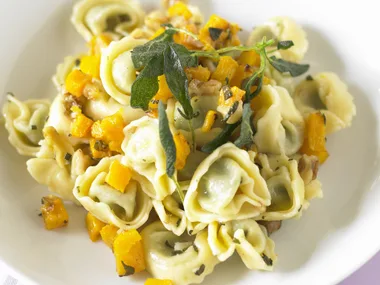 roast pumpkin and sage tortellini