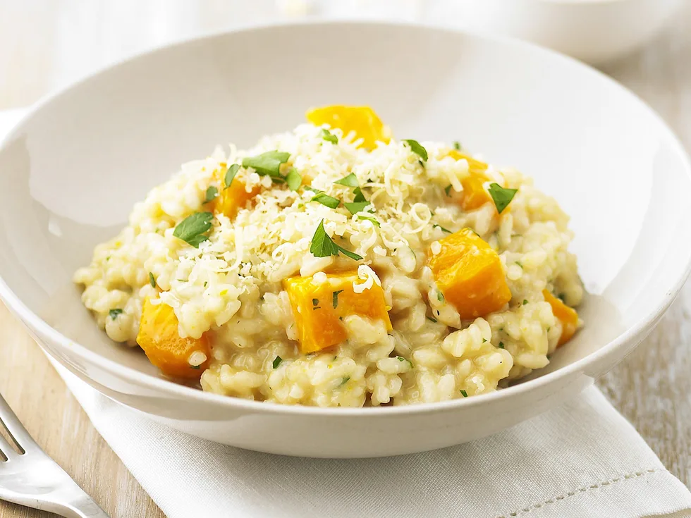 Roast pumpkin risotto