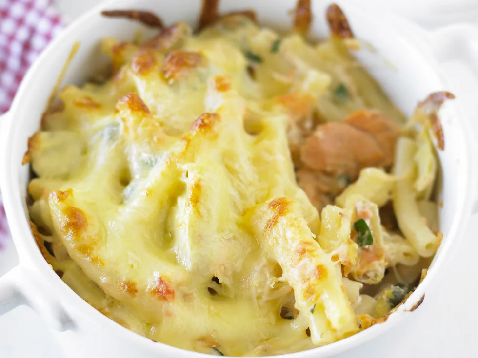 salmon and artichoke bake