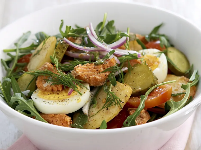 Salmon and potato salad
