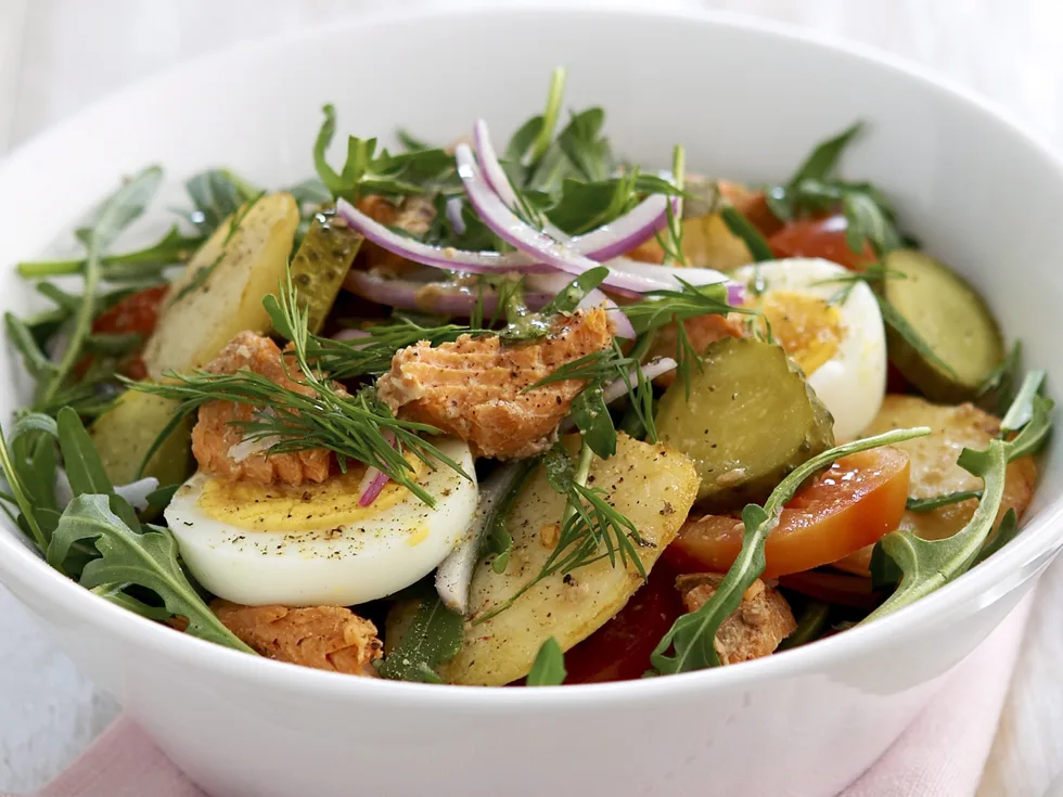 Salmon and potato salad