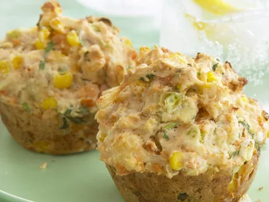 salmon and corn muffins